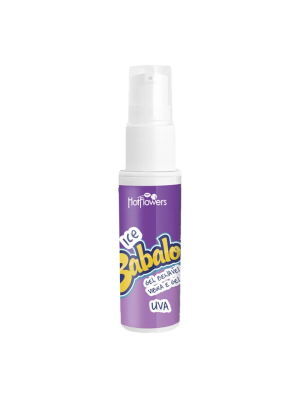 imagem do produto Gel beijável vibra e gela Babaloo Uva 