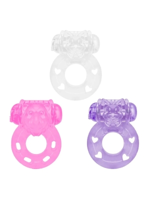 imagem do produto Anel Peniano com Vibrador Estimulador Vip Mix