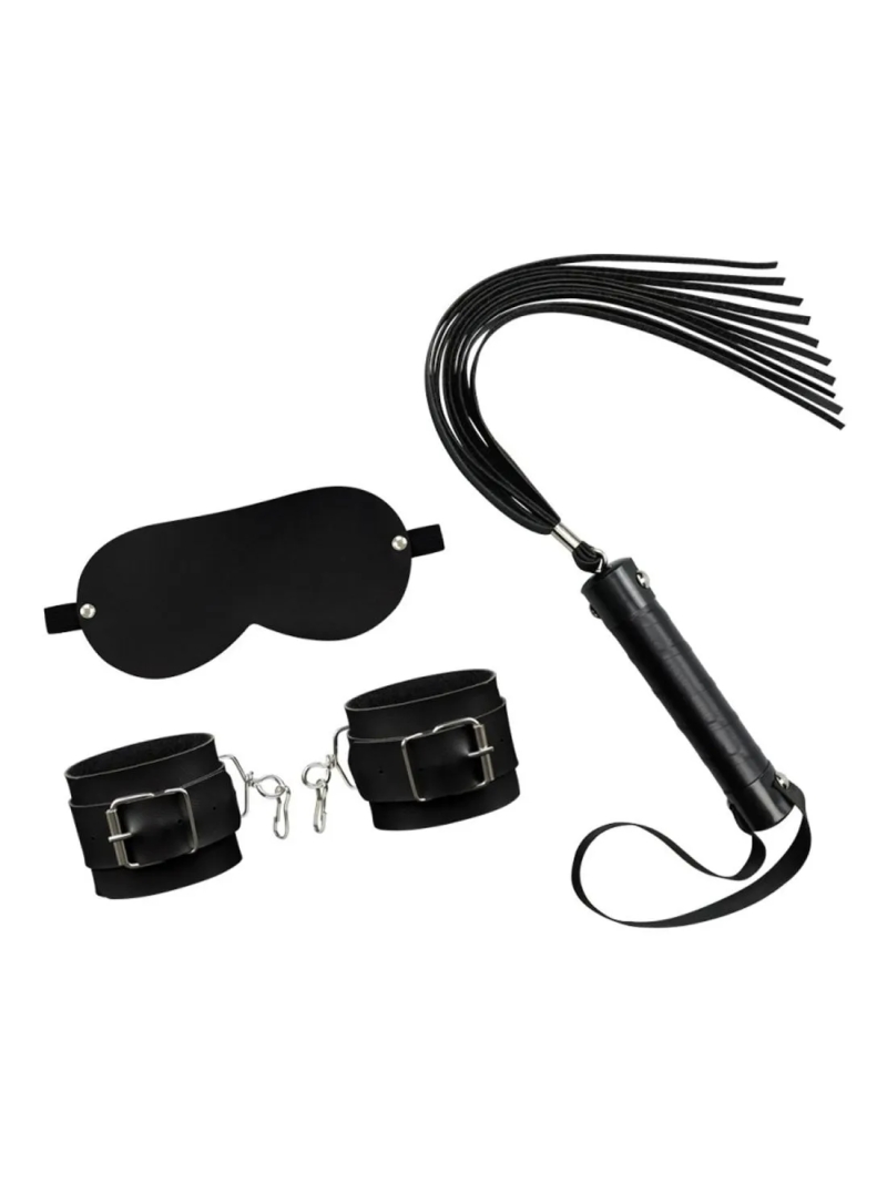 Kit Fetiche 3 em 1 Algema Venda e Chicote La Pimienta