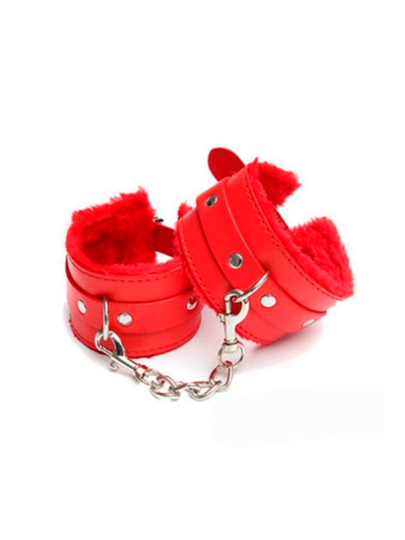 Algemas de couro sintético e Pelúcia